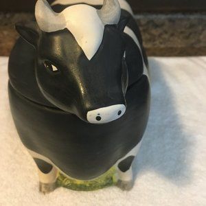 SAKURA WARREN KIMBLE COW COOKIE JAR